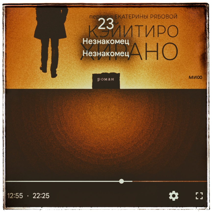 Скриншот с фрагментом обложки книги Кэйитиро Хирано «Незнакомец».